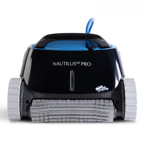 Dolphin Nautilus CC Pro Wi-Fi Automatic Robotic Pool Vacuum Cleaner, Wall Climbing, Waterline Scrubber Brush, Ideal for In-Ground Pools up to 50 FT in Length