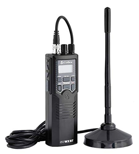 Image of Cobra HHRT50 Road Trip Cb Radio,2-Way Handheld Cb Radio with Rooftop Magnet Mount Antenna, NOAA Channels, Dual Watch, 40 Channel, Black (Renewed)