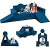 Toddler couch kids sofa modular 18pcs children couches building fort convertible foam playing cushion creative playroom floor furniture for baby 1 3 to teen sofa and play set  urban country home decor