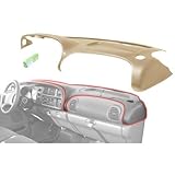 Dash Cover Overlay compatible with Dodge Full Size P/U 98-02 Saddle Tan/K9 Carmel