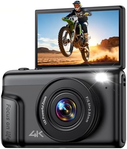 4K Digital Camera for Photography Vlogging: 64MP Compact Cameras ...