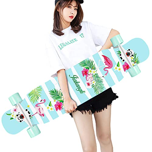 Longboard Skateboard en érable 8 plis concave haute résistance pour adultes