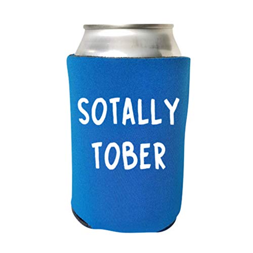 Sotally Tober - Funny Can Cooler - Multiple Color Variations - Beer Coolie - Perfect Gag Gift (Blue) #TOP22
