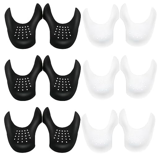 YAUNLEL 6 Pairs Anti-Wrinkle Shoe Crease Protector for Air Force Shoes, Sneaker and Casual Shoes, Toe Box Crease Protectors Prevent Sports Shoes Crease Guard for Men's 7-12/ Women's 5-8…