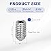 PATIKIL M6x10mm Ball Point Set Screws, 10 Pcs 304 Stainless Steel Hex Socket Spring Ball Point Grub Screws for Industrial Machine Home Furniture Workplaces, Silver