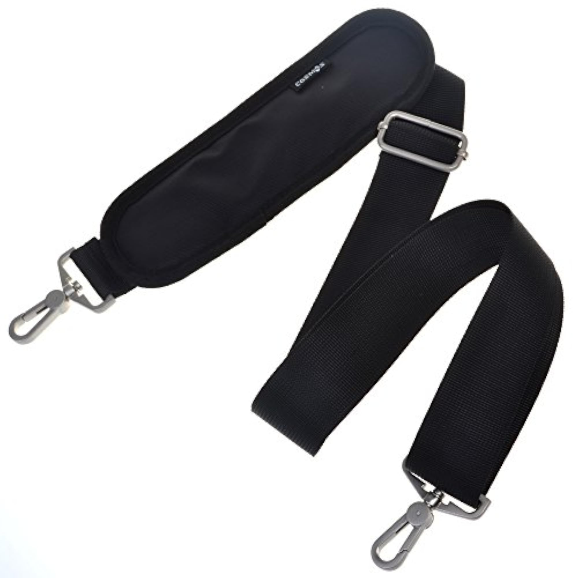 Adjustable Padded Shoulder Strap for Travel Bags, Black
