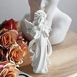 MATUFF Praying Angel Figurine, Guardian Angel Statue, Sculpted Hand-Painted Figure for Home Decor or Nativity Scene, Gift for Women Holiday