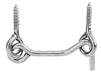 Alberts 903800 Sturmhaken | mit Winkelplatten oder Ösen | galvanisch verzinkt, dickschichtpassiviert | Länge 60 mm | Haken-Ø 4 mm