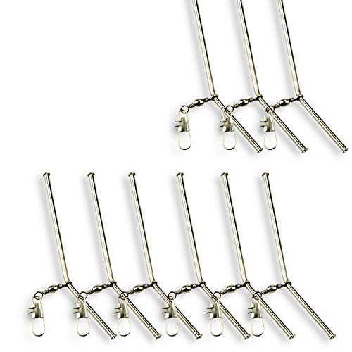 TheBigFish - 9X Metall Anti Tangle gebogen - 12cm Cover