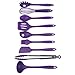 Chef Craft Premium Silicone Kitchen Tool and Utensil Set, 9 Piece, Purple