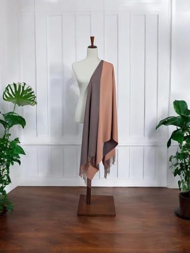 Dual Color Scarf with Cashmere Feel3