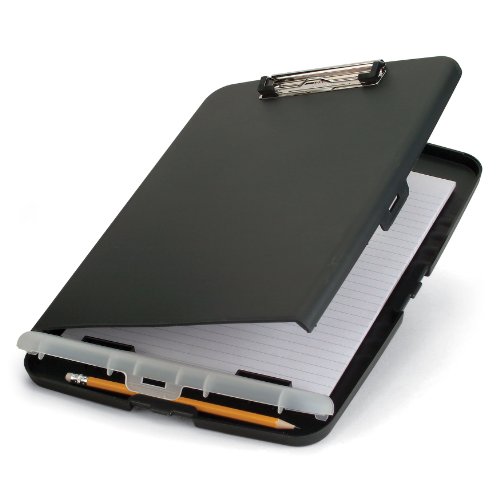 Officemate Slim Clipboard Storage Box, Black (83362)