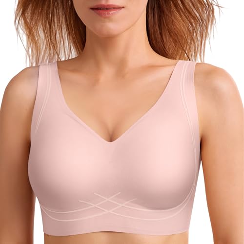 Image of Push Up Bra for Women Wireless Bralettes No Underwire Seamless Tshirt Bras