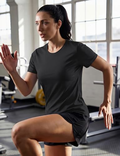 TACVASEN Women's Short Sleeve Workout Shirts UPF 50+ Sun Protection Quick Dry Athletic Tops for Running Gym Tee - Image 4