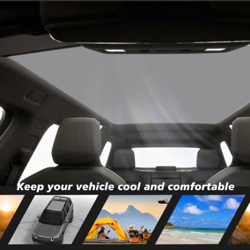 Image of BestEvMod Foldable Roof Sunshade for 2027 2026 Rivian R2 (Gray)