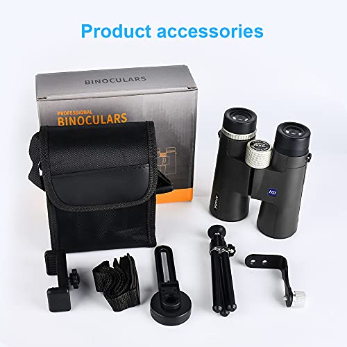Fernglas 12x42 HD Kompaktes, Wasserdichtes und Beschlagfreies Zoom-Fernglas Mit Ultraklarem Sichtfeld Kann für Reisen… – Bild 8
