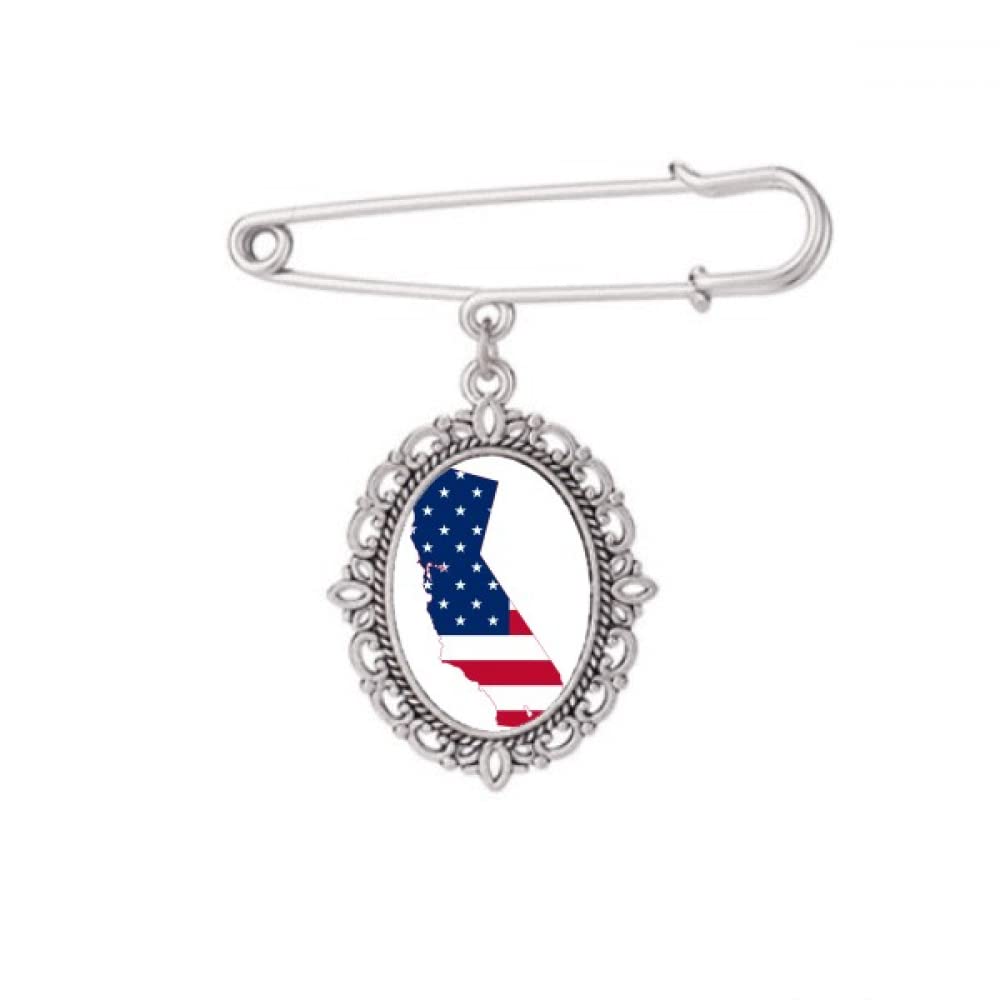 Broche pour robe chemise et châle California taille M accessoire de mode