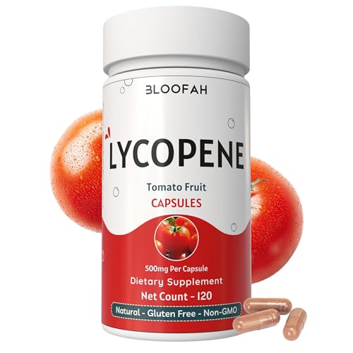 Bloofah Lycopene Supplement Capsules 500mg – Tomato Fruit Powder with