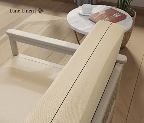 LANE LINEN Futon Covers Full Size, 100% Cotton Slipcovers, Full Size Mattress Cover for Futon Sofa Bed, Foldable Armless Sofa Cover, Zippered Couch Cover - Pearl Ivory by LANE LINEN - Used condition - Image 6