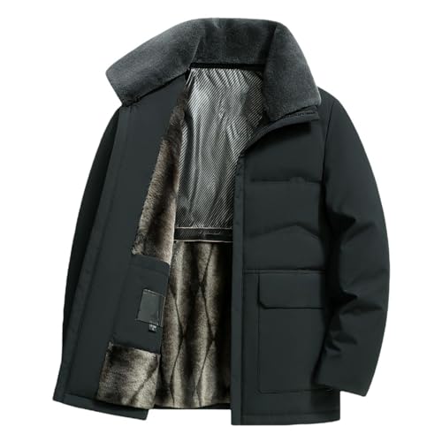 Veste d'hiver homme d'âge moyen à doudoune décontractée affaires
