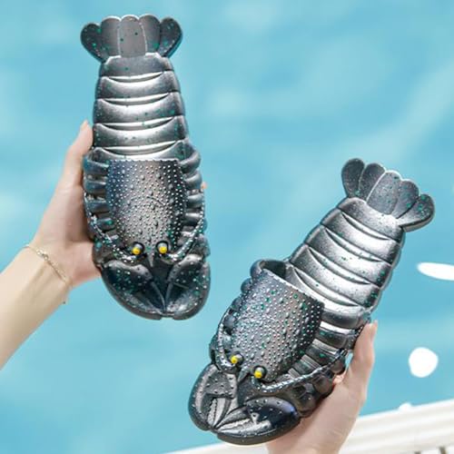 Image of JOYEAR Lobster Flip Flops - Slipper & Slide Pool Beach Shower Shoes in Deep Red