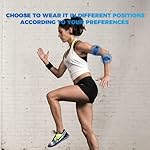 MOOFIT RA1 Heart Rate Monitor Replacement Armband Strap 24.5mm, Arm Belt Replacement Adjustable up to 400mm, Black, Compatible with Scosche, Polar, Wahoo, COOSPO, CATEYE, XOSS - Image 5