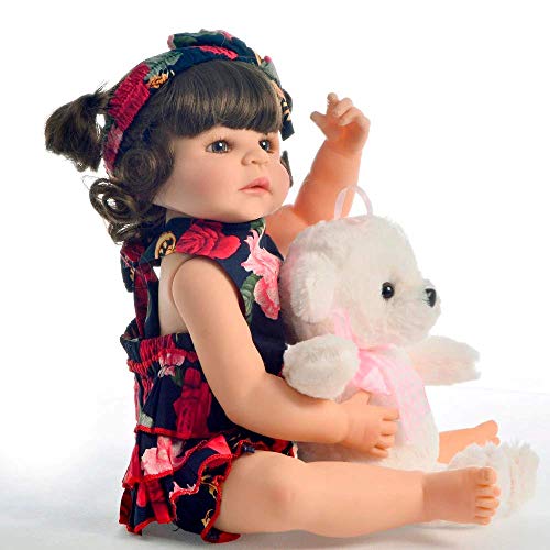 Bebê Reborn de Silicone - Boneca Bebê Reborn Menina Realista