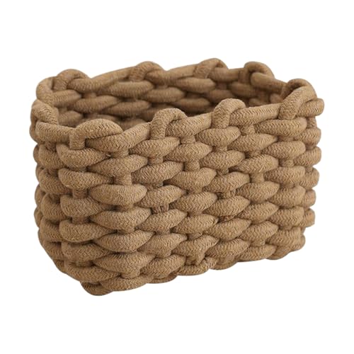 Cestas De Cuerda Para Almacenamiento - Organizador De Ropa Para Armario - Cesto Grande Multiusos Para Salón Dormitorio Guardería Baño Ducha Escritorio Fruta Llaves Ropa