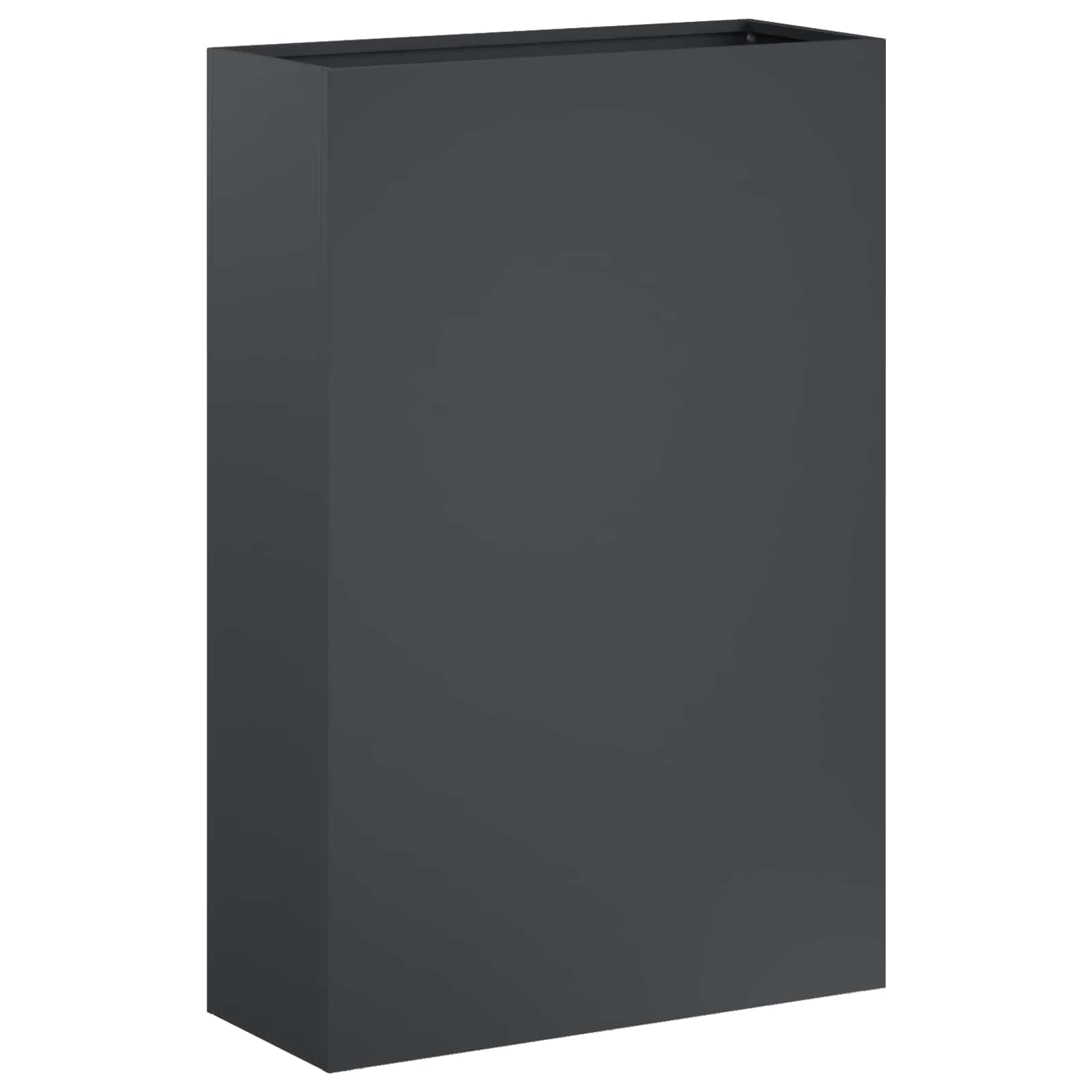 vidaXL Garden Planter Anthracite 50 x 20 x 75 cm Cold-rolled Steel