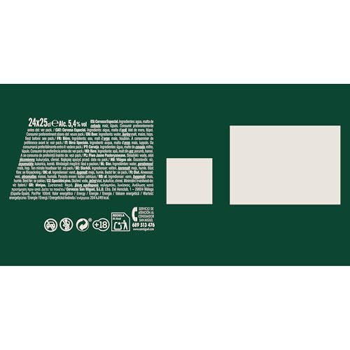 Miniatura 8 de San Miguel Especial Lager, Pack 24 Latas X 33cl, Cerveza Premium Española, Calidad Tradicional Y Sabor Refrescante, 5.4 Volumen De Alcohol