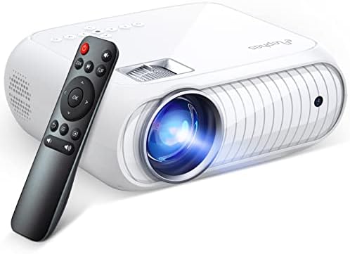 Projector, Home Theatre projector 1080P Full HD Supported, Upgraded 8500 Lux Video Projector Compatible with iOS/Android/Tablet/PC/TV Stick/USB/DVD/Game