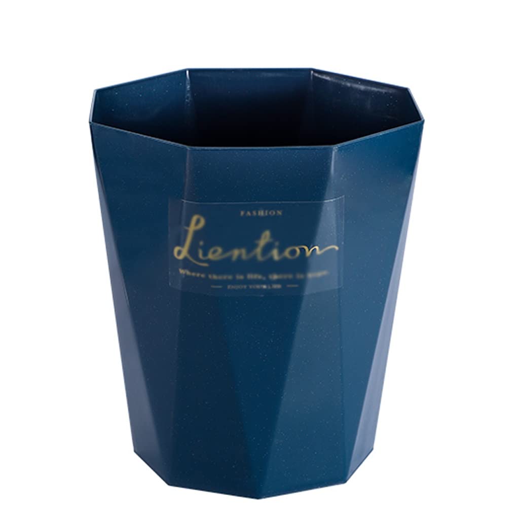 Mülleimer Geometrie-Mülleimer kann Abfälle, Müllbehälterbehälter for Haus- und Küchenabfälle und Recycling, 12l Abfall & Recycling Küche(Blue)