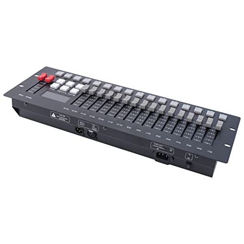 DMX Controller 256CH DMX Console con display LED Fader HD liscio per illuminazione palcoscenico e DJ 48,4 x 16,8 x 6,3 cm
