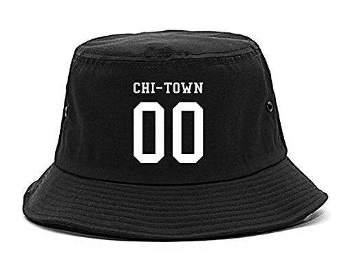 Kings Of NY Chitown Team Jersey Chicago Chiraq Bucket Hat Black
