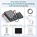 AWithZ 9000W Battery Spot Welder, Rotary Knob Operation 100 Gears Adjustable Foot Pedal Operated, 0.1-0.3mm Spot Welder with Dual Pulse Output, Portable Spot Welder for Making DIY Battery Packs (UK1)