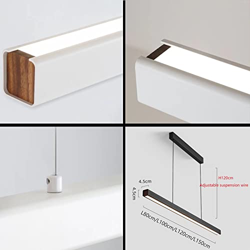 Suspension LED table à manger YangRy noire L120cm à intensité variable