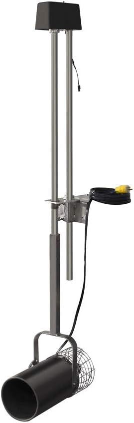 Scott Aerator Aquasweep med oscillator, der viser motorenhed, dockmontering og netledning.