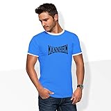 ultras mannheim freundschaften Club: Mannhem World of Football Ringer T-Shirt lons Mannheim blau - XXL
