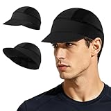 MELLIEX Casquette Cyclisme Été, Respirant Bonnets de Cyclisme sous Casque, Protection UV Casquette Vélo avec Pare Soleil pour Femme Homme