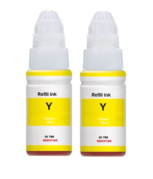Redstar Yellow Ink GI 790 Compatible for Canon Ink Tank Printer pixma G3000, G2000, G2010, G4010, G3010, G2012, G 1000, G1010, G4000 (70ml X 2) (B0BTT4982H) Amazon Price History, Amazon Price Tracker