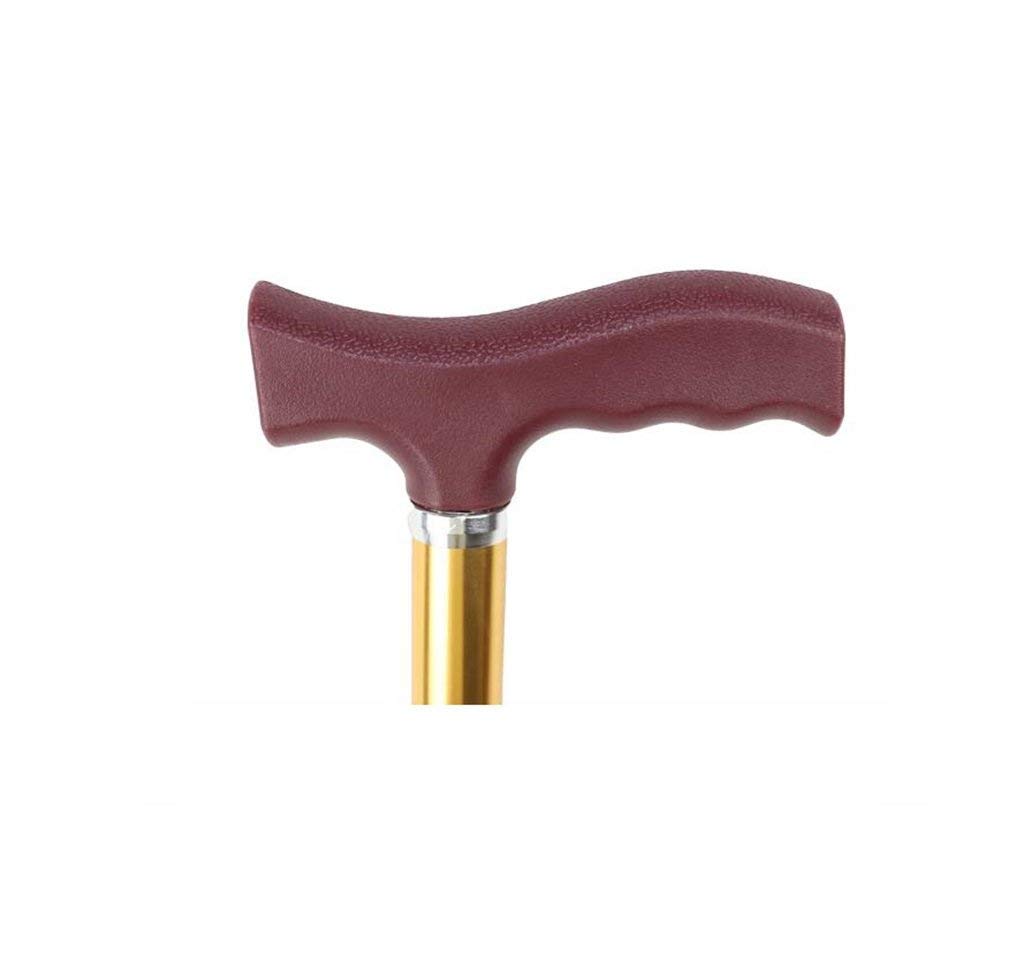 Soporte para bastón para Caminar Muleta para bastón para Anciano Anciano Telescópico Estable Antideslizante Ligero Altura Ajustable Bastones Plateados para Hombres o Mujeres Práctico Present