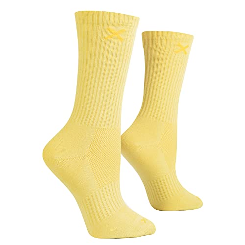 Image of Odd Sox - Basix Heather Athletic Crew Socks - Knit Cotton Cushioned Breathable Arch Support - Unisex Sizing
