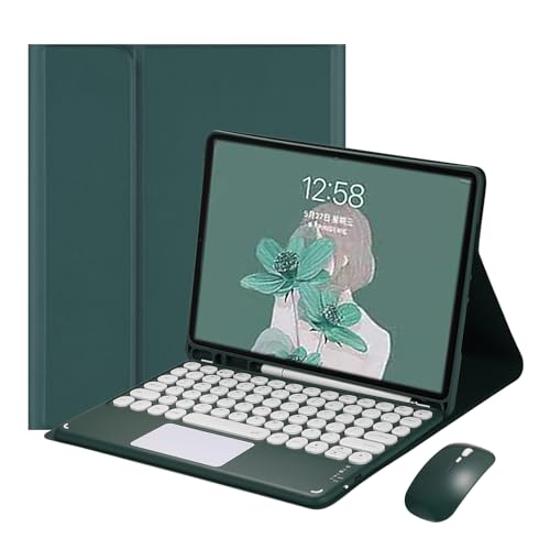 Funda Teclado para Samsung Galaxy Tab A9 Plus con Bluetooth Ratón, Magnético Español Ñ QWERTY...