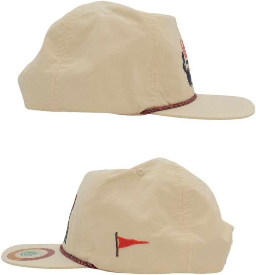 Sendero Provisions Co. West Texas Municipal Adjustable Snapback Hat with Embroidered Design (Cream) - One Size