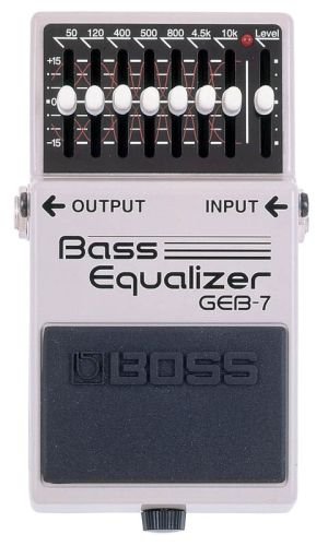 Boss GEB-7 Bass Equalizer Bundle with Power Supply, Instrument Cable, Patch Cable, Picks, and Austin Bazaar Polishing Cloth