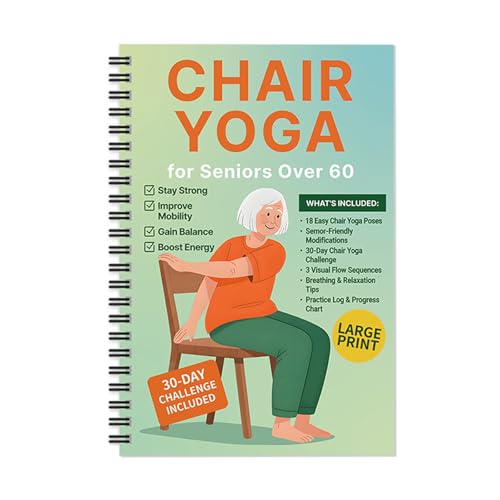Chair Yoga for Seniors Over 60 Book & Chart – ...