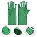 Mikinona 1pair Uv Manicure for Nail Protection Fingerless Sunscreen Gloves Green Comfortable Spandex Material for Beauty Treatments and Skin Care