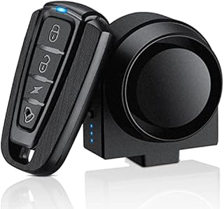 Onvian 115dB Bike Alarm with Remote, USB Rechargeable Wireless Antitheft Alarm Systems for Motorcycle Bicycle Scooter Car, Sensitive Motion Detection Security Bike Alarm Volume Adjustable