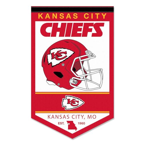 Bannière Kansas City Chiefs WinCraft Heritage américaine pour collectionneur NFL