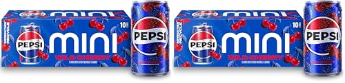 Image of Pepsi Wild Cherry Soda Mini Cans, 7.5 Ounce Mini Cans (Two packs of 10) (Packaging May Vary)​